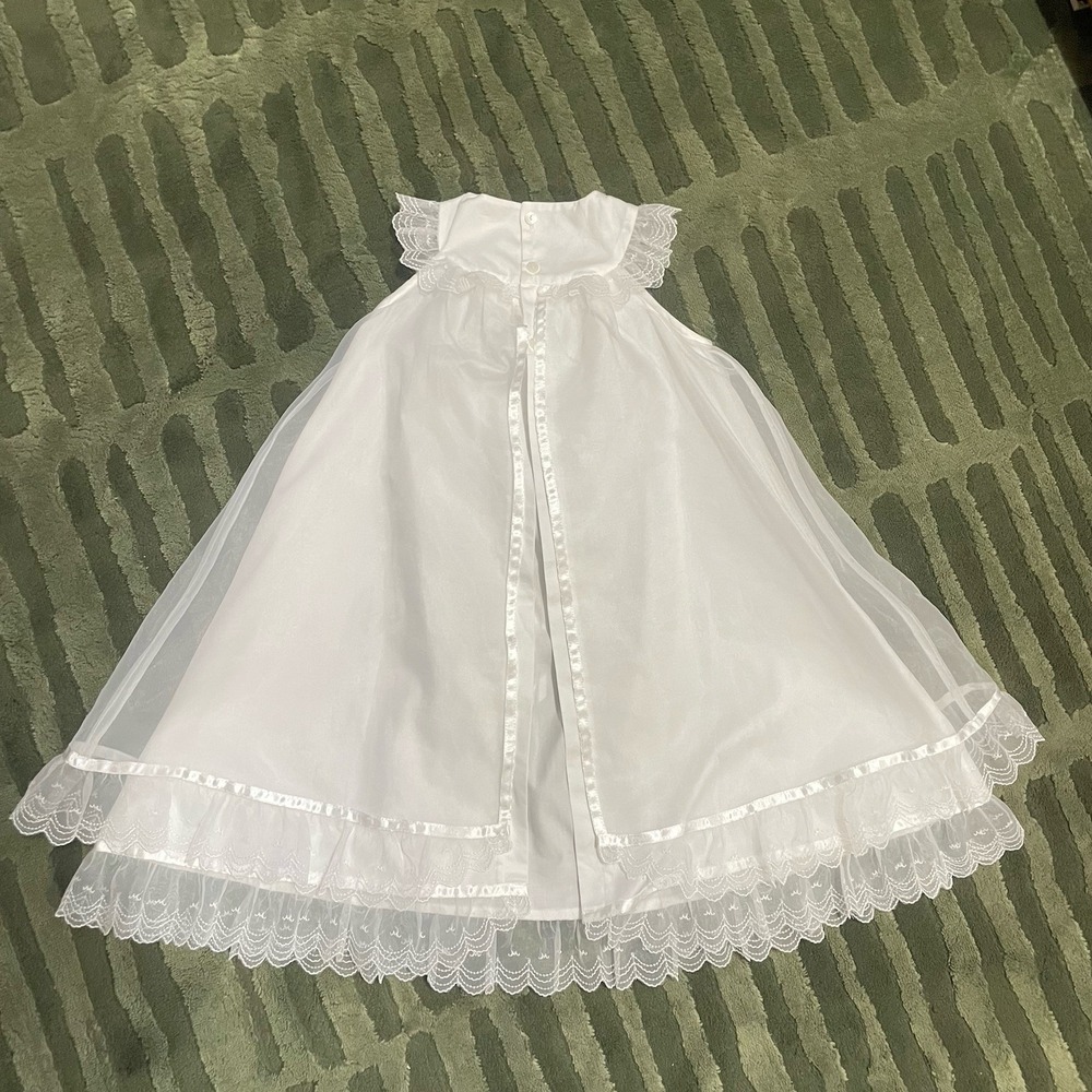 Miki House White Ceremony Dress Boys Girls 50-60 Cm Baptism - Picture 3 of 11